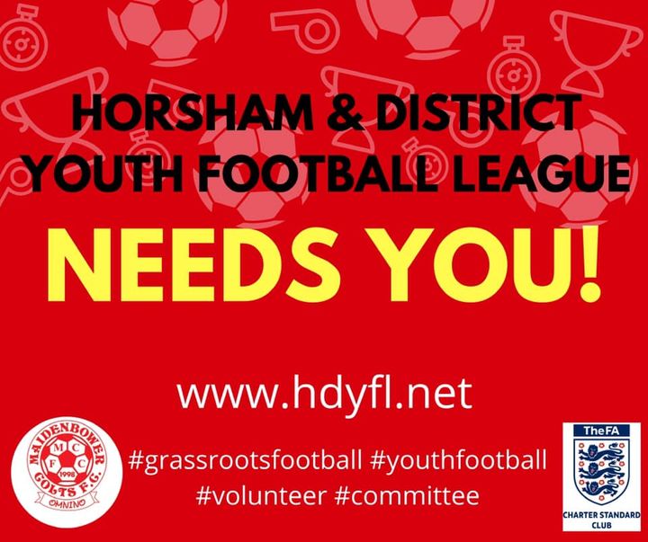 Urgent call for help from the Horsham & District Youth Football League