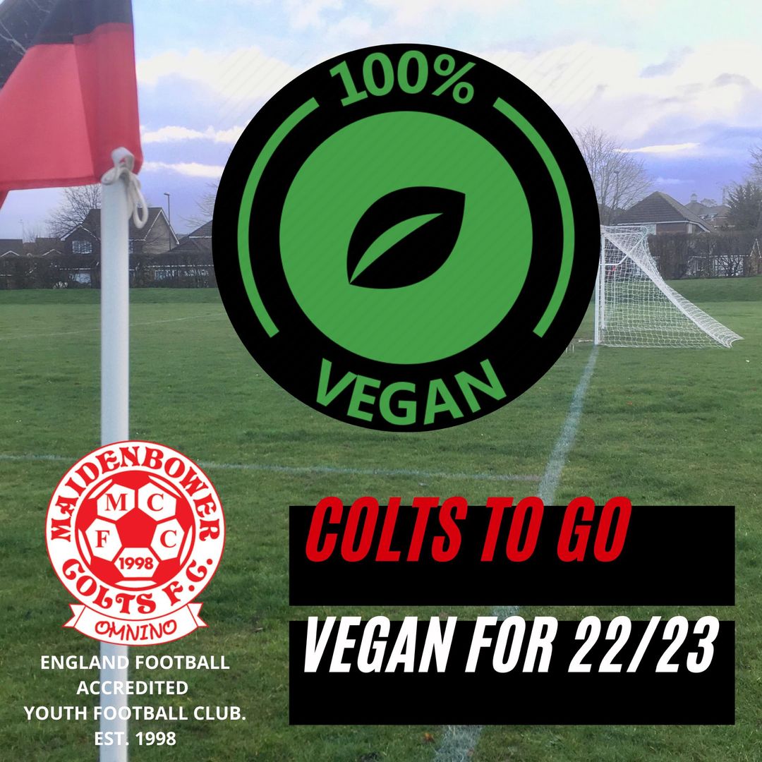 Maidenbower Colts FC to go Vegan for 22/23 Season