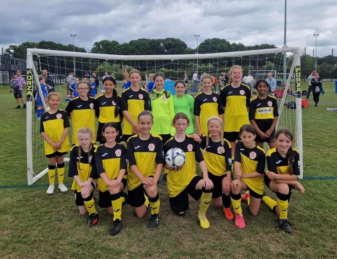 Maidenbower Colts FC U11 White Team attend the Russell Martin Foundation Girls Football Tournament